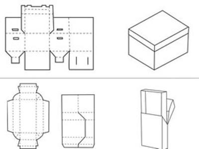 纸盒包装怎么折叠带展开图